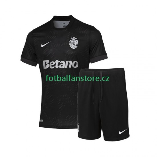 Dětský Venkovní Dres Sporting CP 2025-2026 Krátký rukáv Dětský Venkovní Dres Sporting CP 2025-2026 Krátký rukáv
