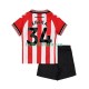 Dětský Domácí Dres Sunderland Granit Xhaka 34 2025-2026 Krátký rukáv