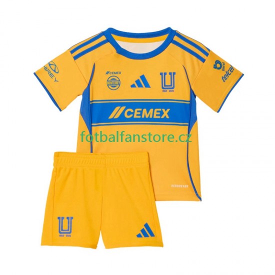 Dětský Domácí Dres Tigres UANL 2025-2026 Krátký rukáv