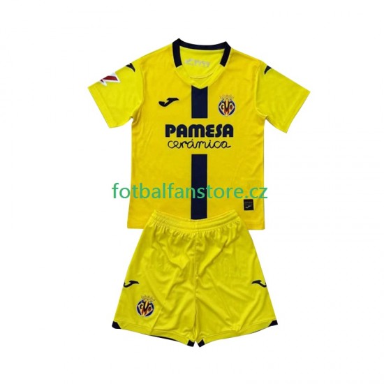 Dětský Domácí Dres Villarreal CF 2025-2026 Krátký rukáv