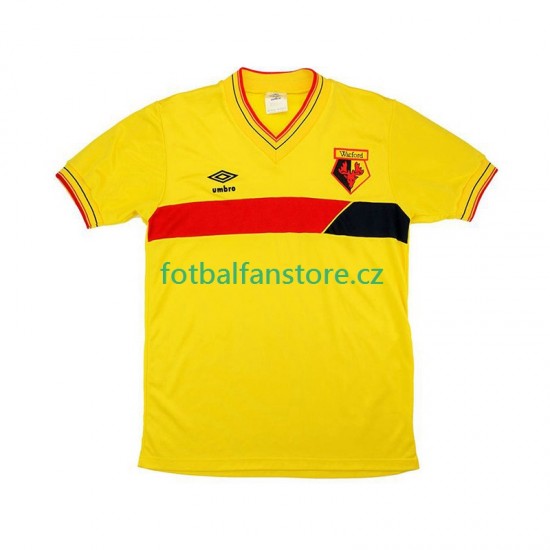 Muži Retro Domácí Dres Watford 1985 Krátký rukáv