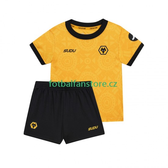 Dětský Domácí Dres Wolverhampton Wanderers 2025-2026 Krátký rukáv Dětský Domácí Dres Wolverhampton Wanderers 2025-2026 Krátký rukáv