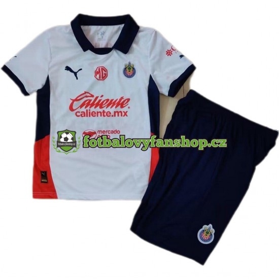 Dětský Venkovní Dres Deportivo Guadalajara 2024-2025 Krátký rukáv Dětský Venkovní Dres Deportivo Guadalajara 2024-2025 Krátký rukáv