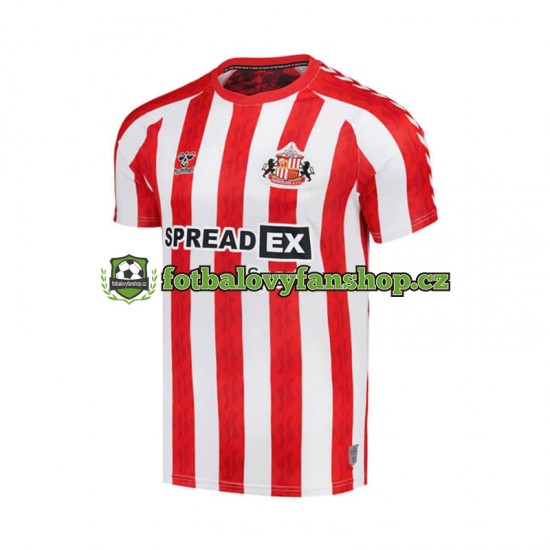 Muži Domácí Dres Sunderland 2024-2025 Krátký rukáv Muži Domácí Dres Sunderland 2024-2025 Krátký rukáv