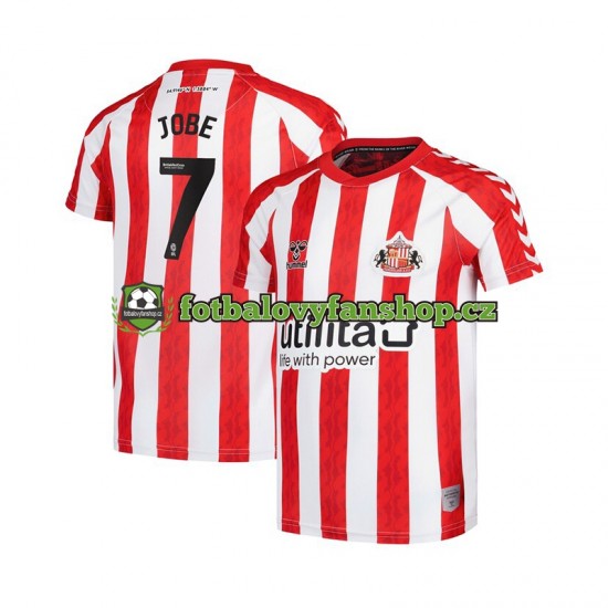 Muži Domácí Dres Sunderland Jobe Bellingham 7 2024-2025 Krátký rukáv Muži Domácí Dres Sunderland Jobe Bellingham 7 2024-2025 Krátký rukáv